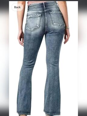 🛼Retro Side Button Flare Jeans🛼